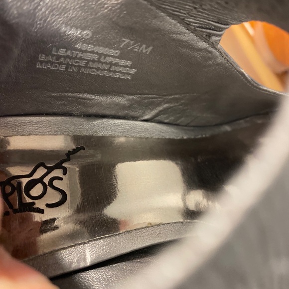 Carlos Santana 5” heels leather open toe - Picture 2 of 12